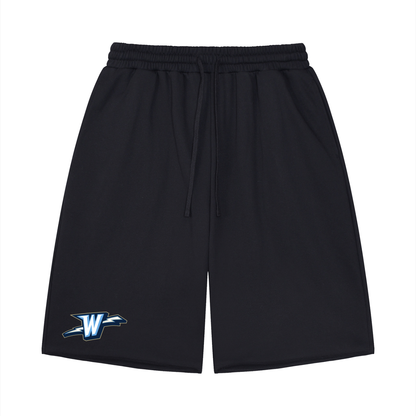 Unisex Loose Raw Edge Shorts