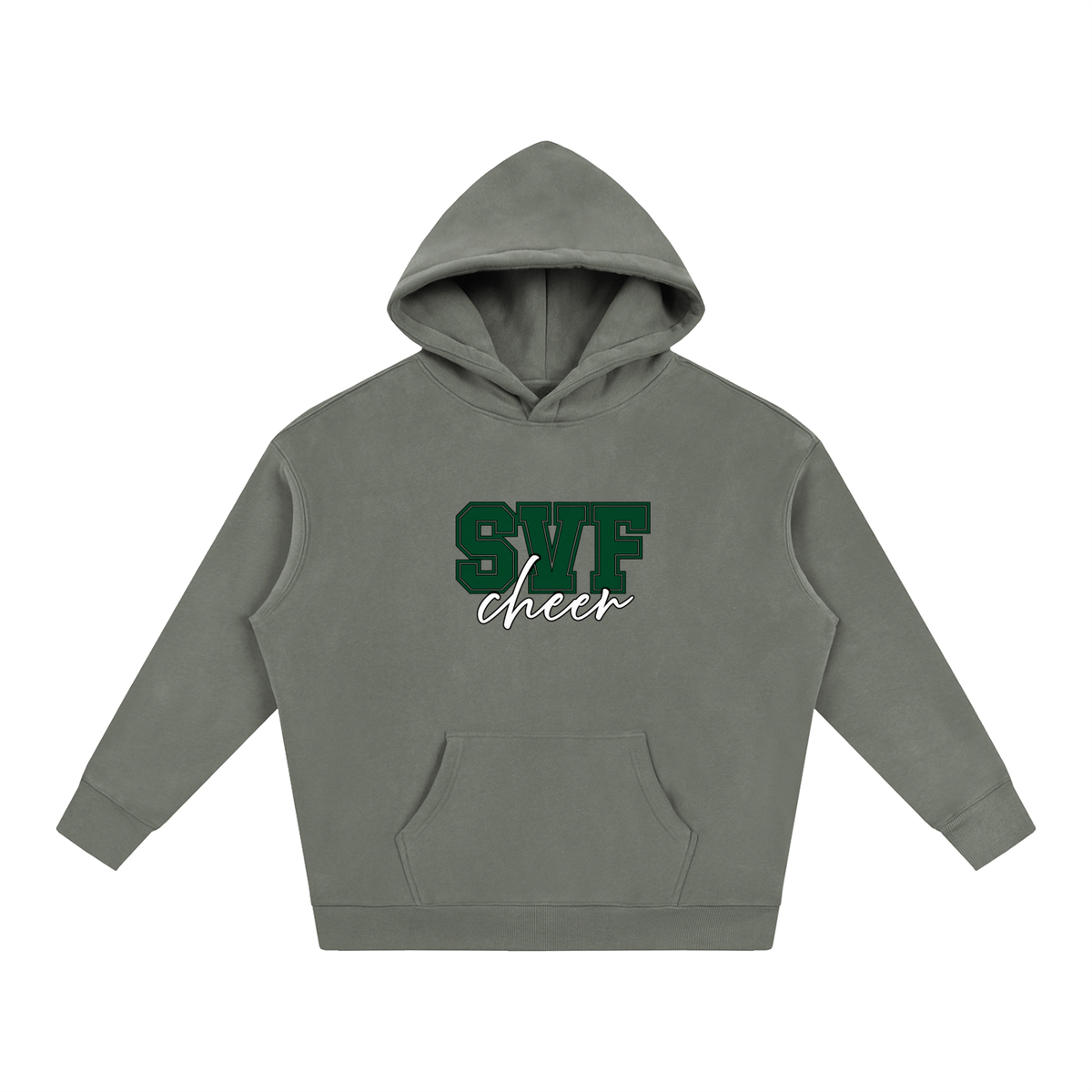 Cursive Front St Vincent Ferrer Oversize Fleeced Hoodie
