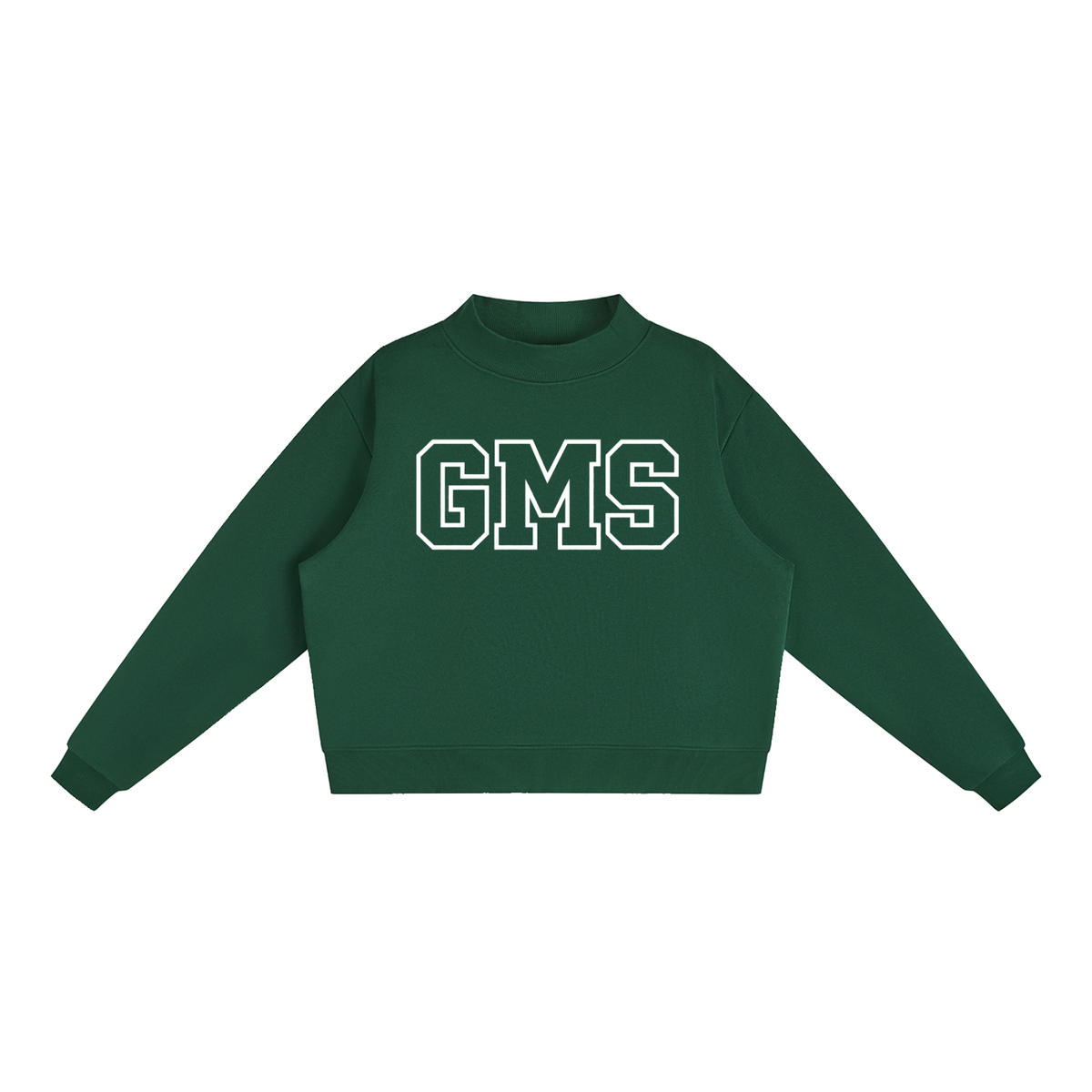 Basic 1 Gladeville Essential Fleece Mock-Neck Crew Sweatshirt (printed)
