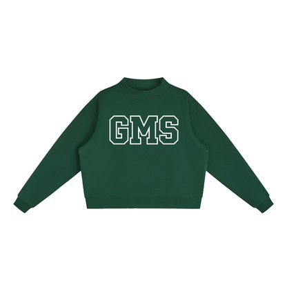 Basic 1 Gladeville Essential Fleece Mock-Neck Crew Sweatshirt (printed)