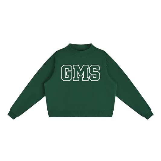 Basic 1 Gladeville Essential Fleece Mock-Neck Crew Sweatshirt (printed)
