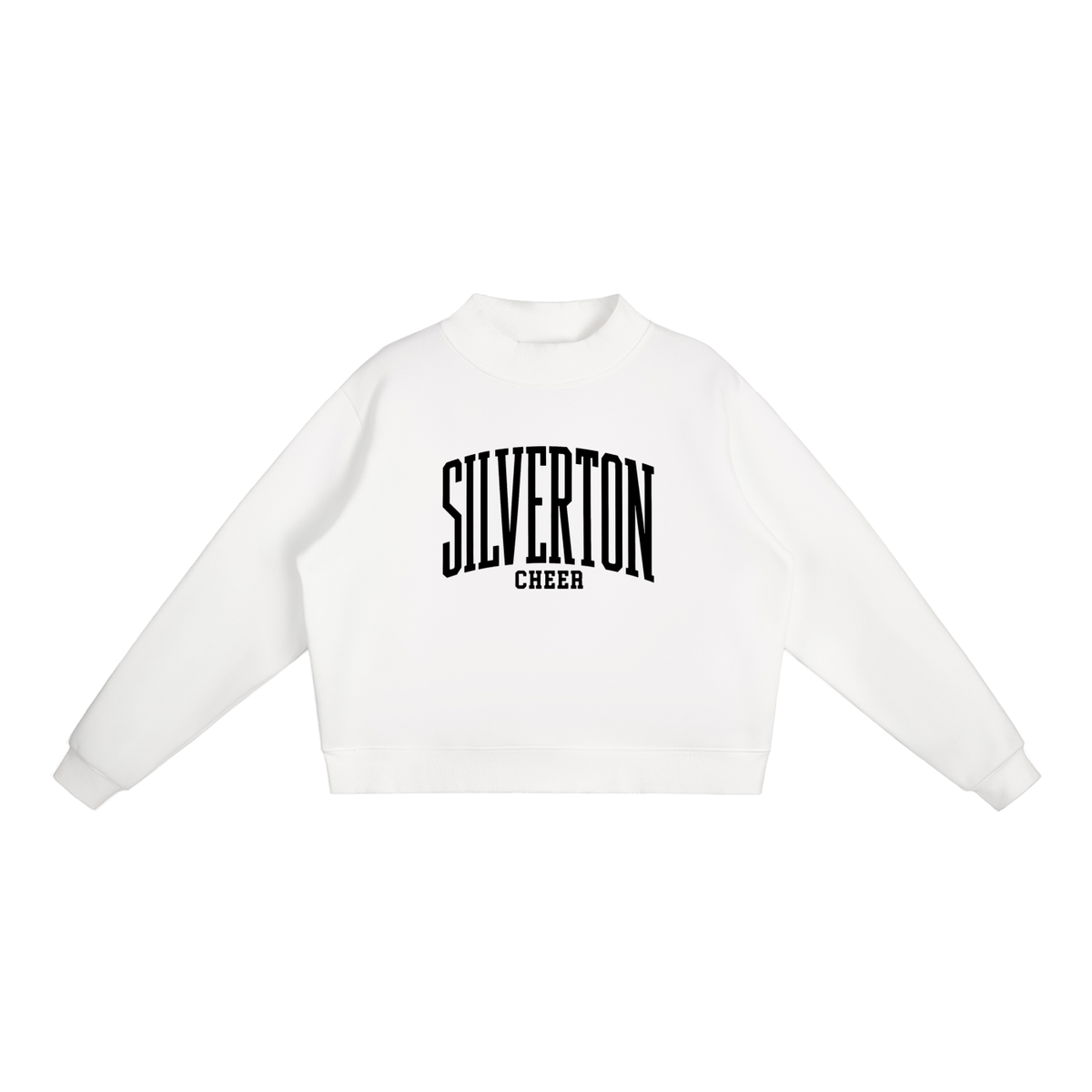 Essential Fleece Mock-Neck Crew Sweatshirt