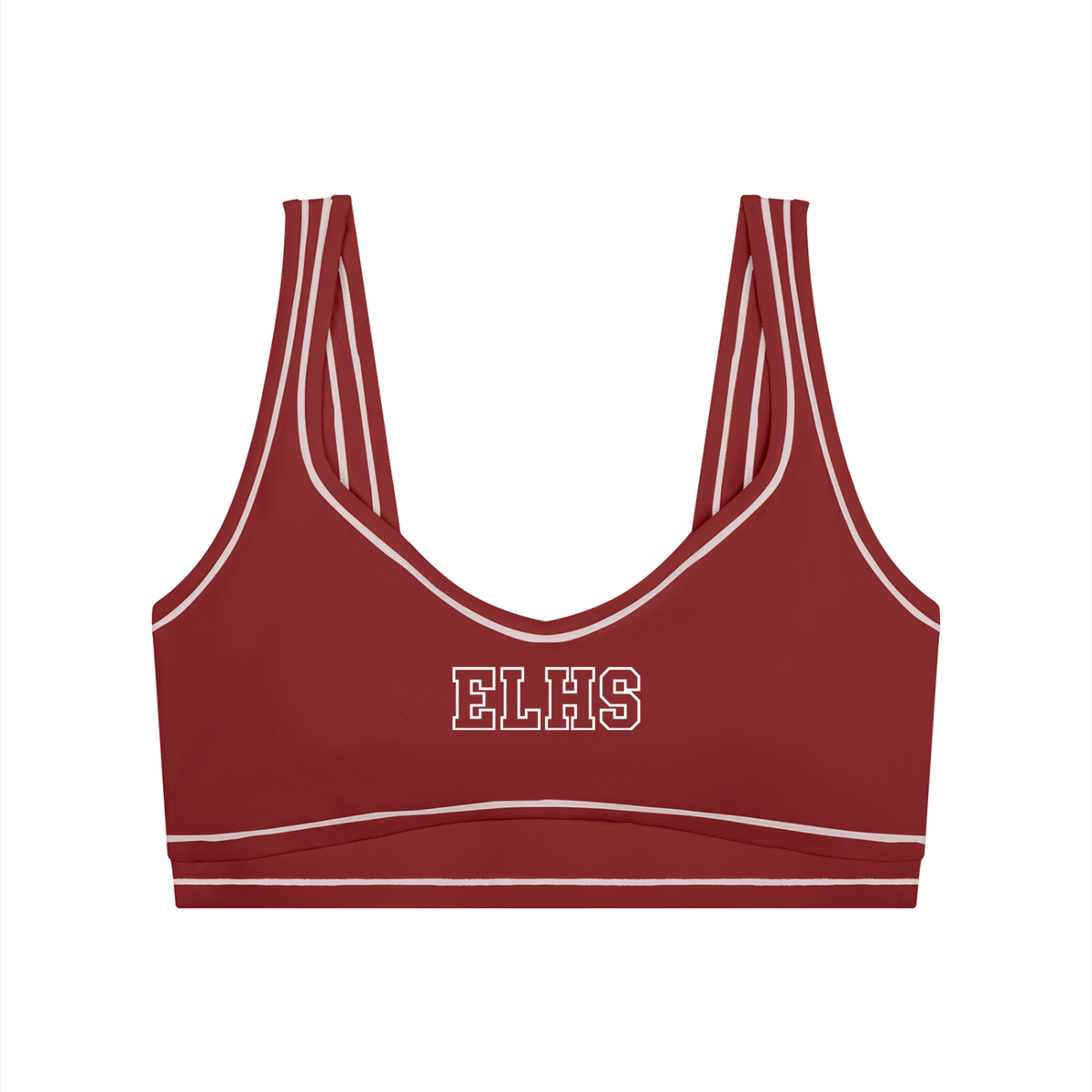 East Lyme Women’s Topstitching Yoga Sports Bra