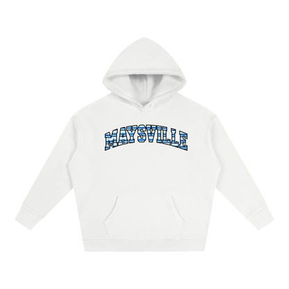 Striped Front Maysville Oversize Fleeced Hoodie
