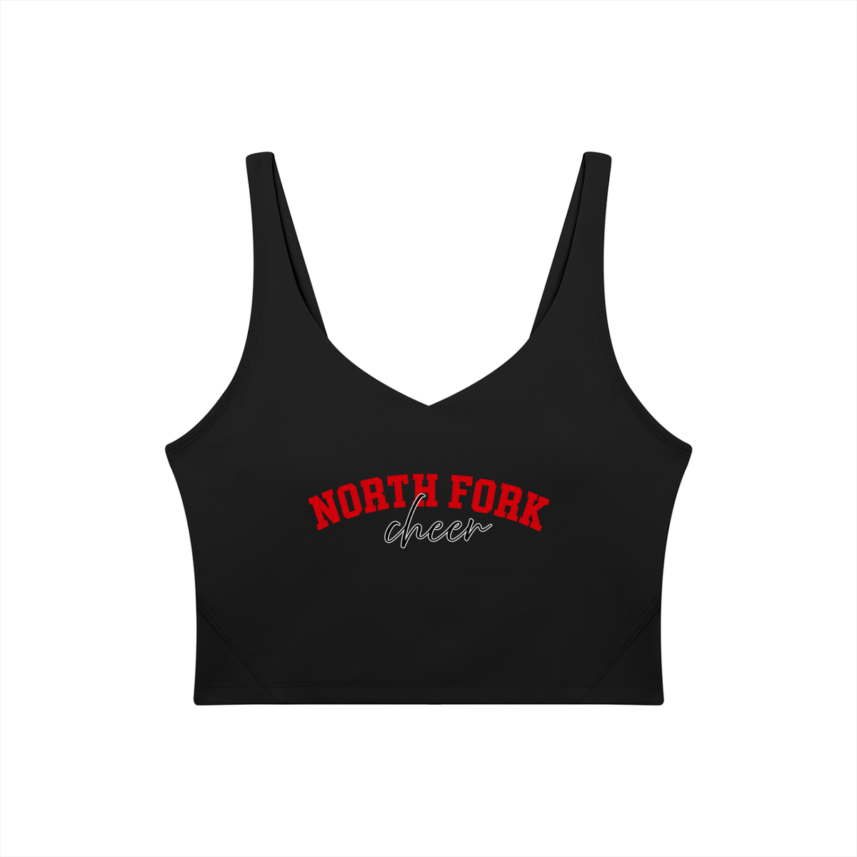 Cursive North Fork Women's V-Neck Yoga Sports Bra