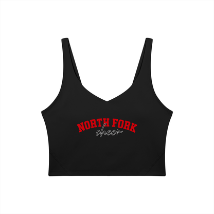 Cursive North Fork Women's V-Neck Yoga Sports Bra