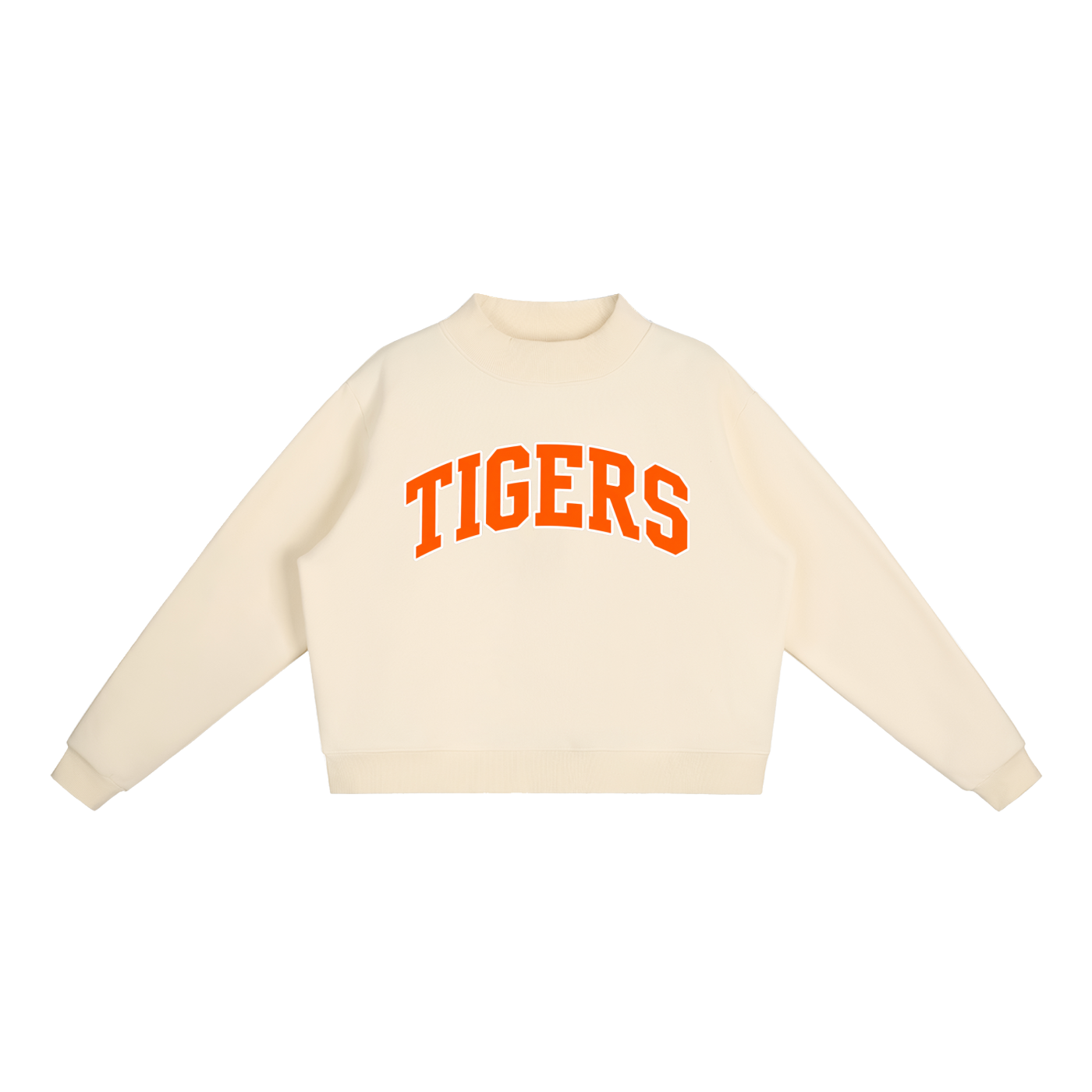 Essential Fleece Mock-Neck Crew Sweatshirt