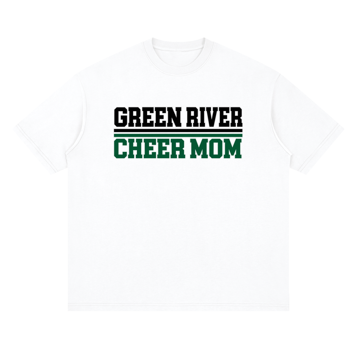 Mom Green River Oversized Drop Shoulder T-Shirt