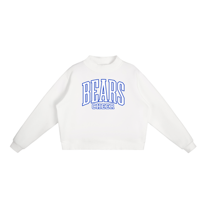 Essential Fleece Mock-Neck Crew Sweatshirt