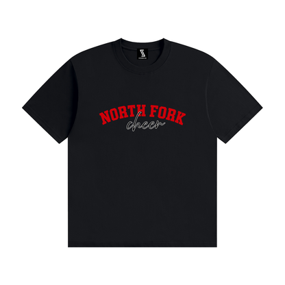 Cursive North Fork Unisex Seamless Cotton T-Shirt