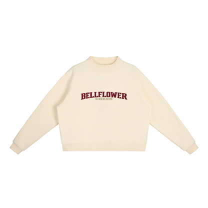 Basic 1 Bellflower Essential Fleece Mock-Neck Crew Sweatshirt