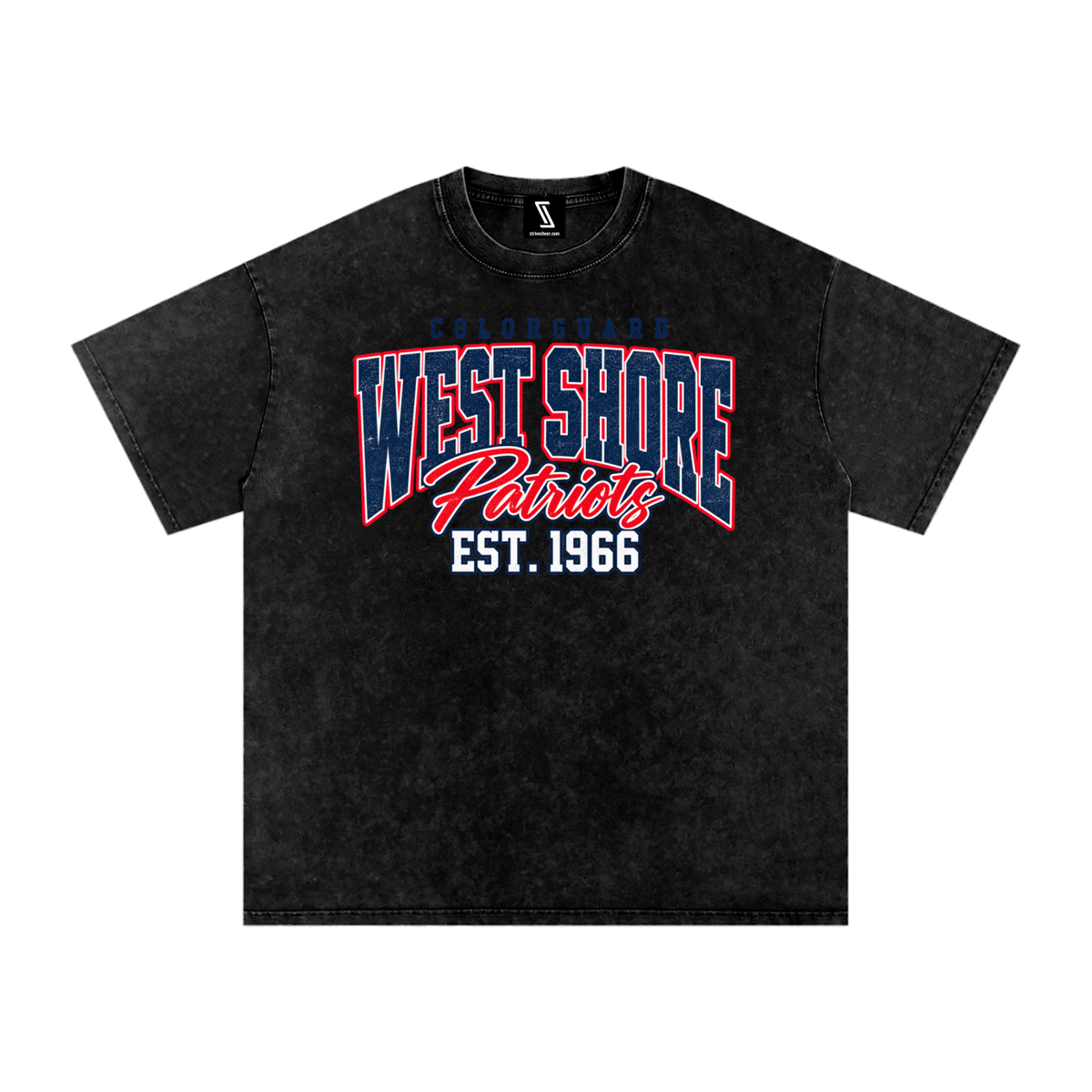 Vintage West Shore Snow Washed Oversized Cotton T-Shirt