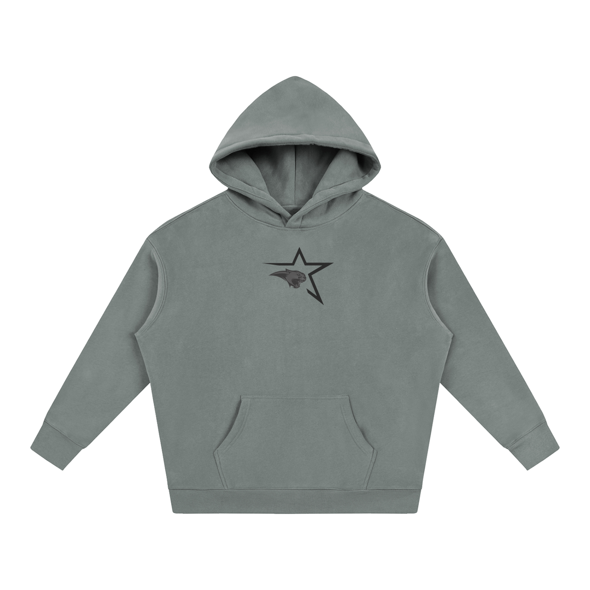 Vector Star Front Cardinal Mooney Oversize Fleeced Hoodie