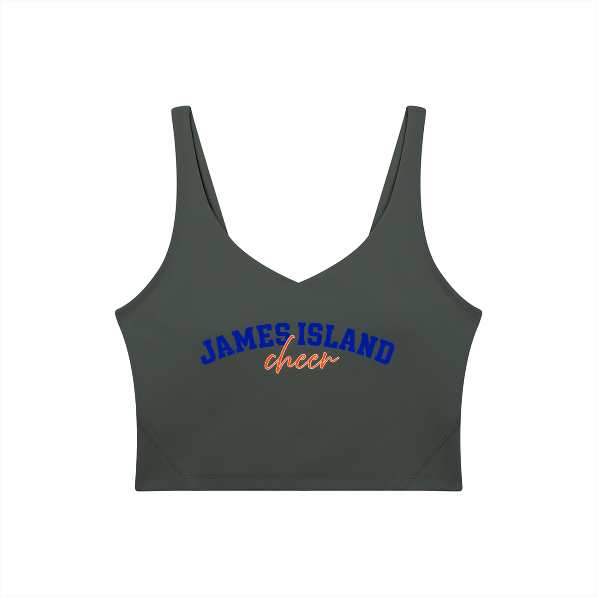 Cursive James Island Women's V-Neck Yoga Sports Bra