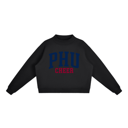 Basic 1 Palm Harbor Essential Fleece Mock-Neck Crew Sweatshirt (printed)