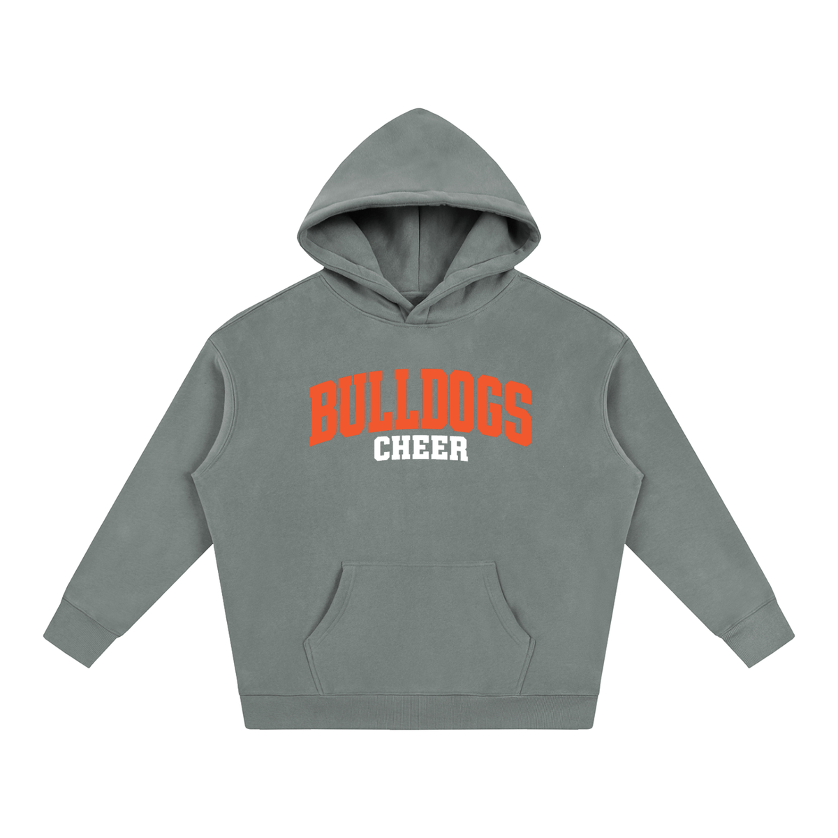 Basic 1 Green Bulldogs Oversize Fleeced Hoodie