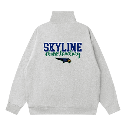 Quarter-Zip Drop Shoulder Sweatshirt