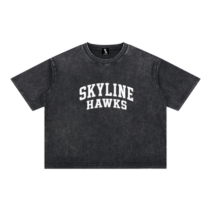 Mineral Wash Boxy Cotton T-Shirt