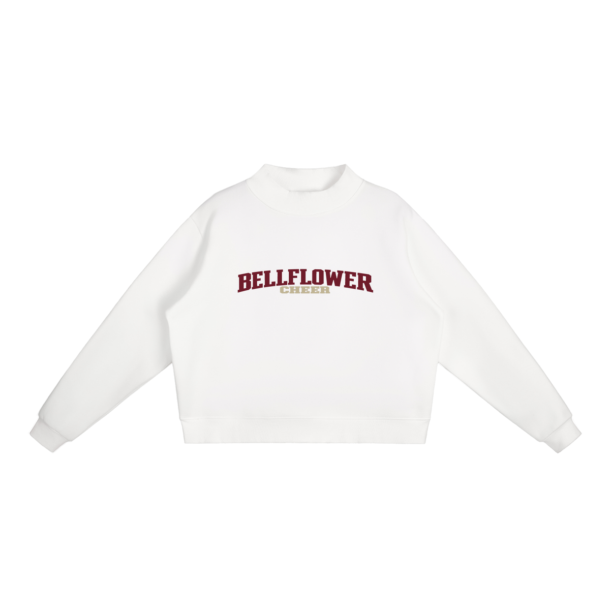 Basic 1 Bellflower Essential Fleece Mock-Neck Crew Sweatshirt
