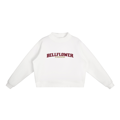 Basic 1 Bellflower Essential Fleece Mock-Neck Crew Sweatshirt