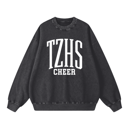 Basic 3 Tappan Zee Snow Washed Oversized Sweatshirt