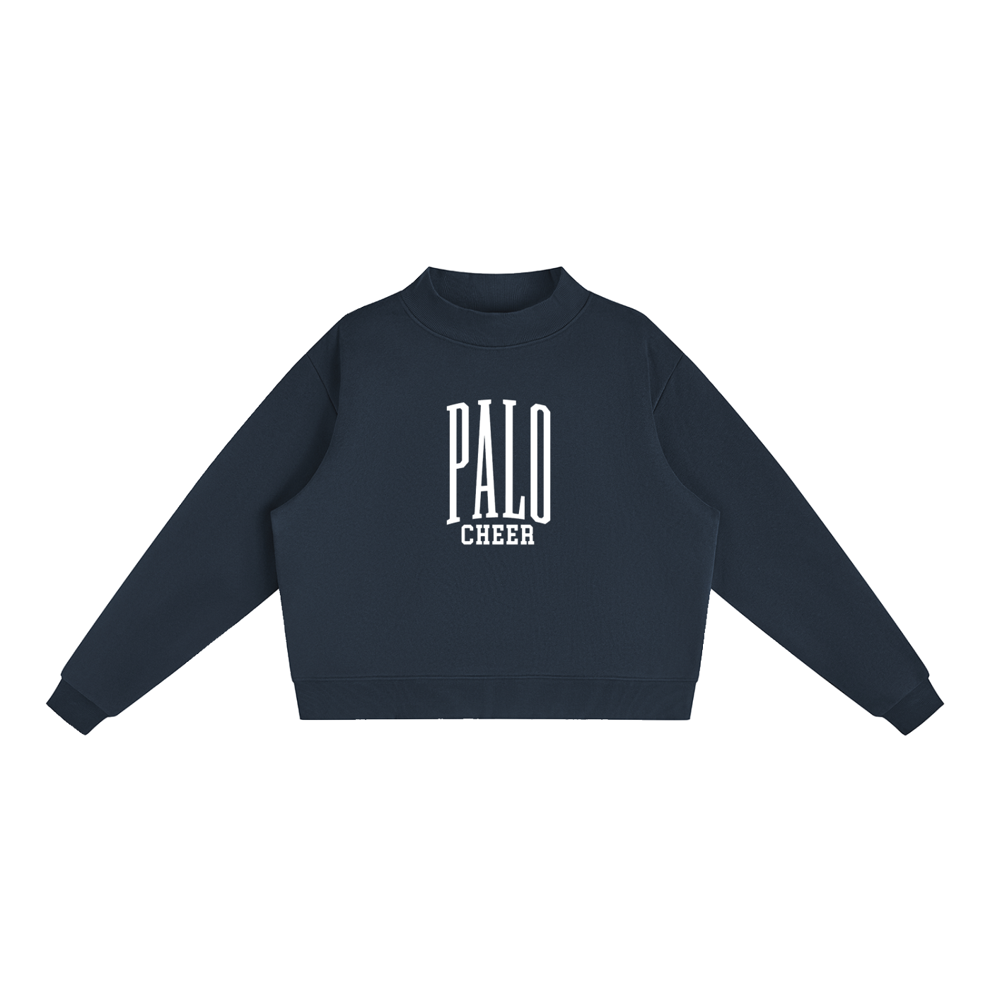 Essential Fleece Mock-Neck Crew Sweatshirt