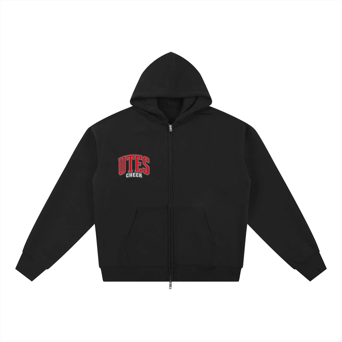 Gameday Utes Zip-Through Boxy Fleece Hoodie