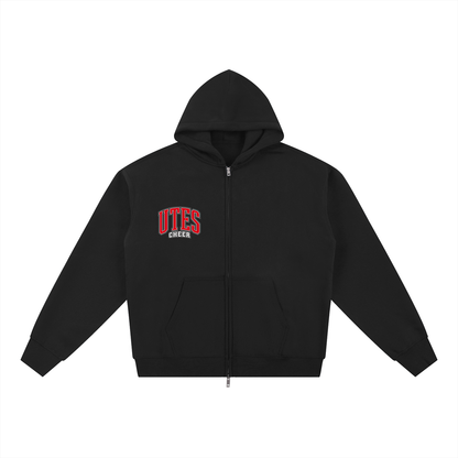 Gameday Utes Zip-Through Boxy Fleece Hoodie