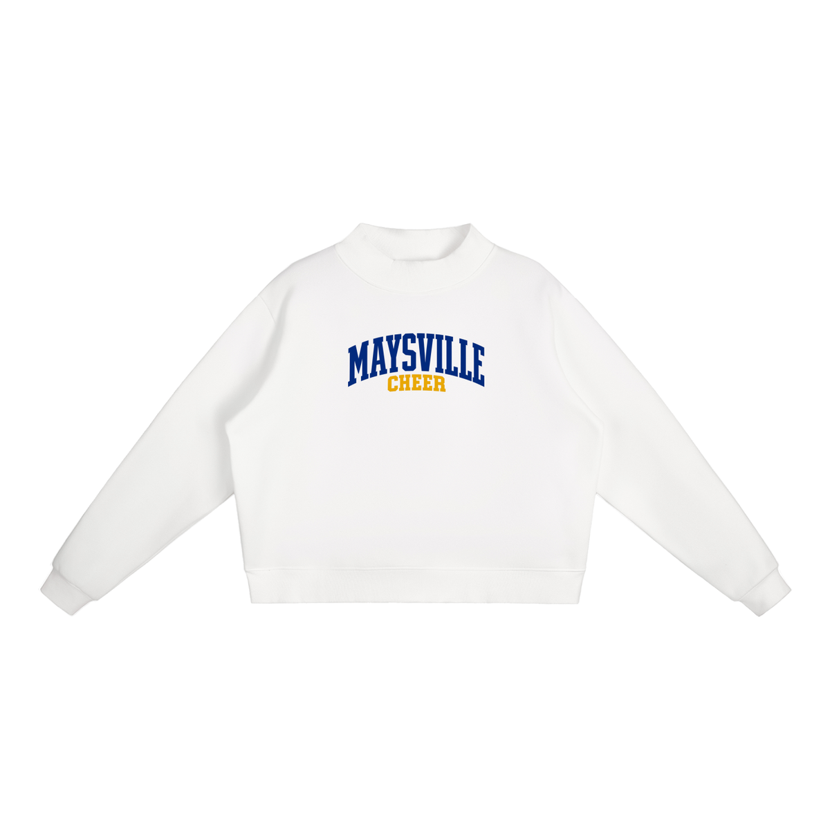 Basic 1 Maysville Essential Fleece Mock-Neck Crew Sweatshirt (printed)