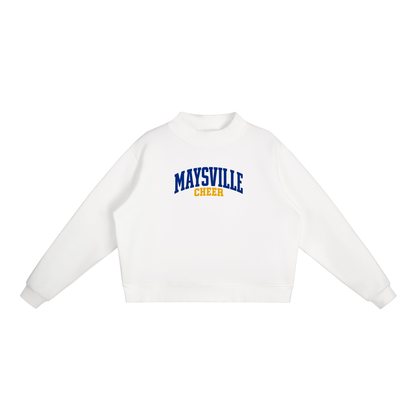 Basic 1 Maysville Essential Fleece Mock-Neck Crew Sweatshirt (printed)