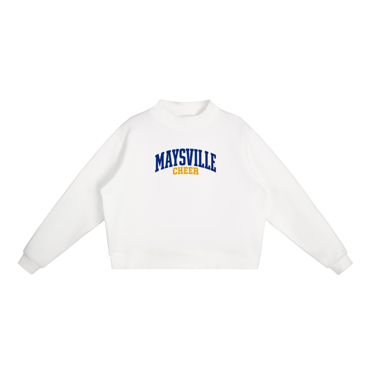 Basic 1 Maysville Essential Fleece Mock-Neck Crew Sweatshirt (printed)