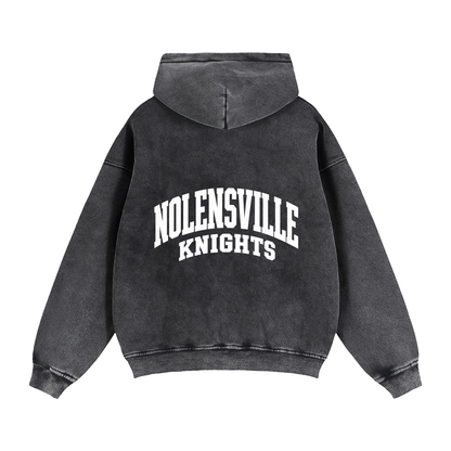 Zip-Through Boxy Fleece Hoodie