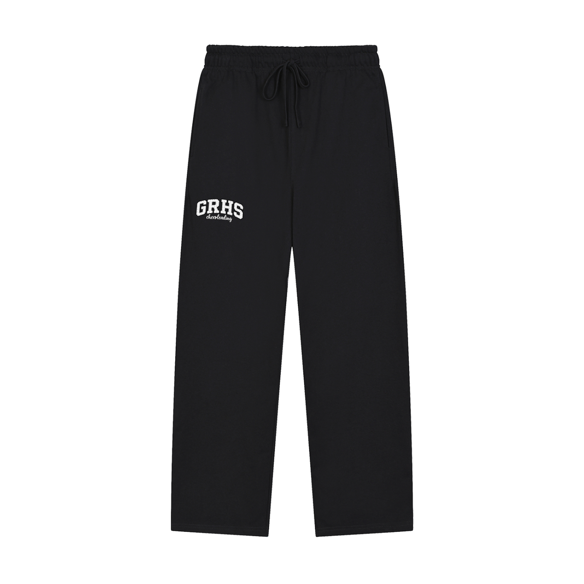 Solid Color Straight-Leg Sweatpants