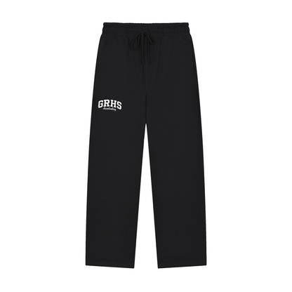 Solid Color Straight-Leg Sweatpants