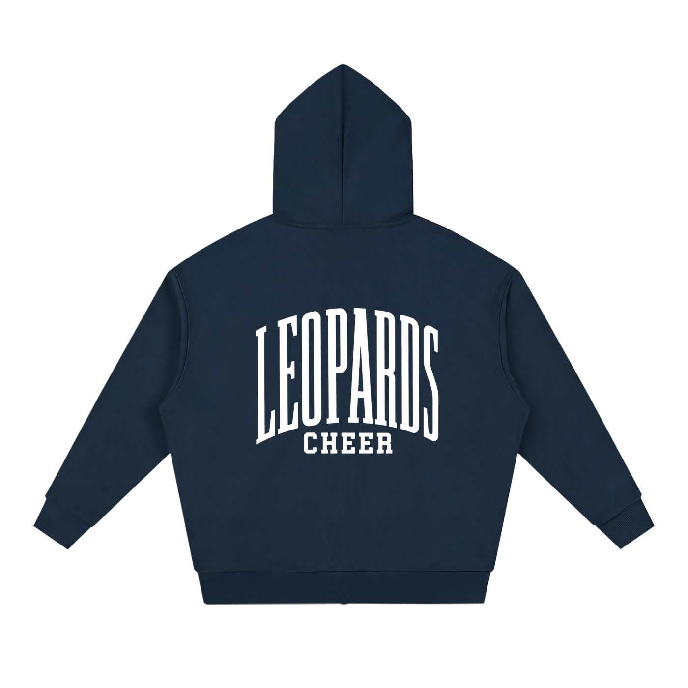 Unisex Loose Solid Full Zip Hoodie