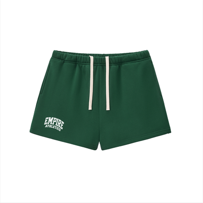 Basic 2 White Empire Essential Fleece Drawstring Sweatshorts