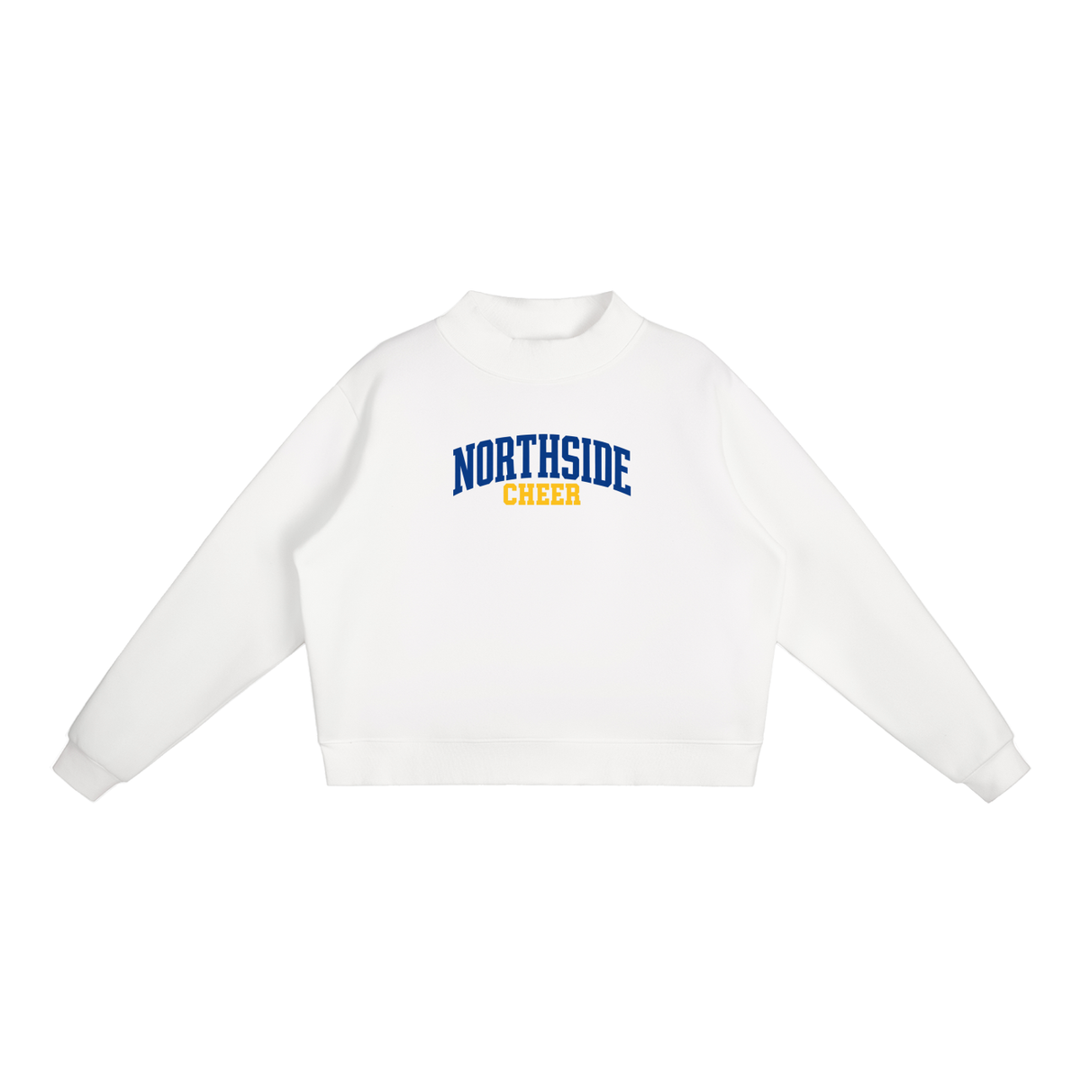 Basic 1 Northside Essential Fleece Mock-Neck Crew Sweatshirt (printed)