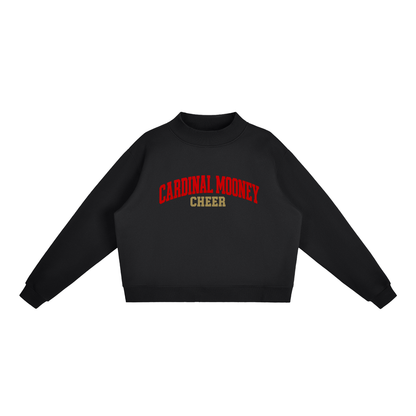 Basic 1 Cardinal Mooney Essential Fleece Mock-Neck Crew Sweatshirt