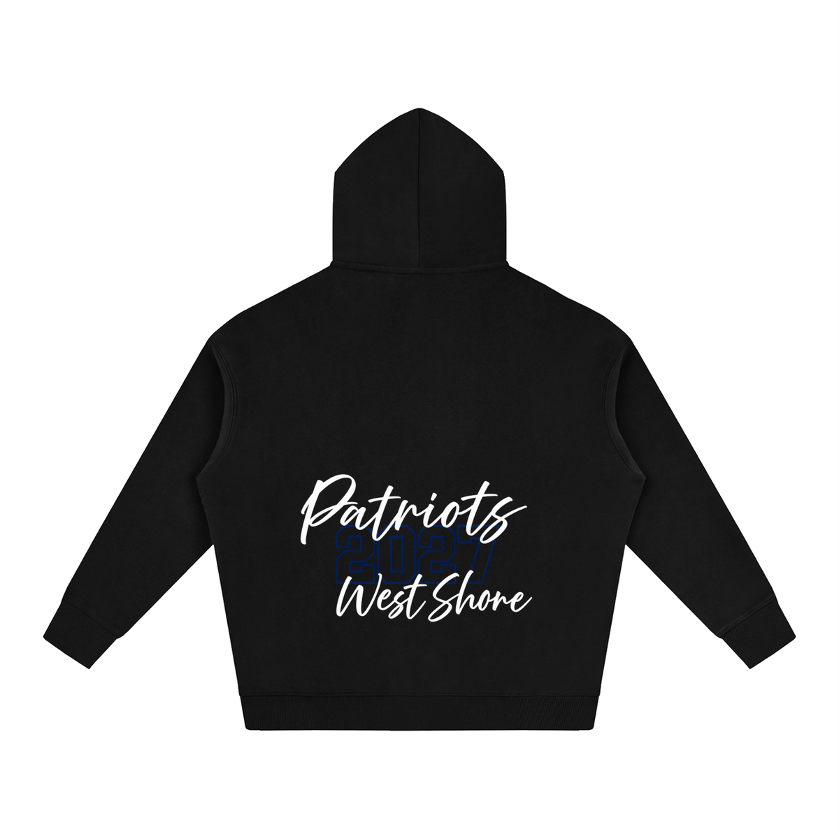 Cursive Front West Shore Oversize Fleeced Hoodie