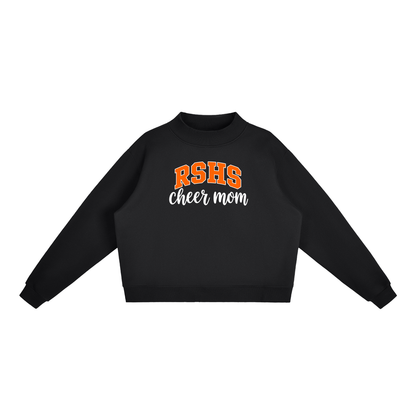 Cheer Mom Rock Springs Essential Fleece Mock-Neck Crew Sweatshirt (printed)
