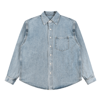 Unisex Vintage Wash Denim Jacket