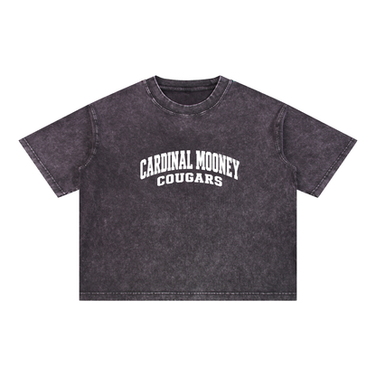 Basic 2 White Cardinal Mooney Mineral Wash Boxy Cotton T-Shirt