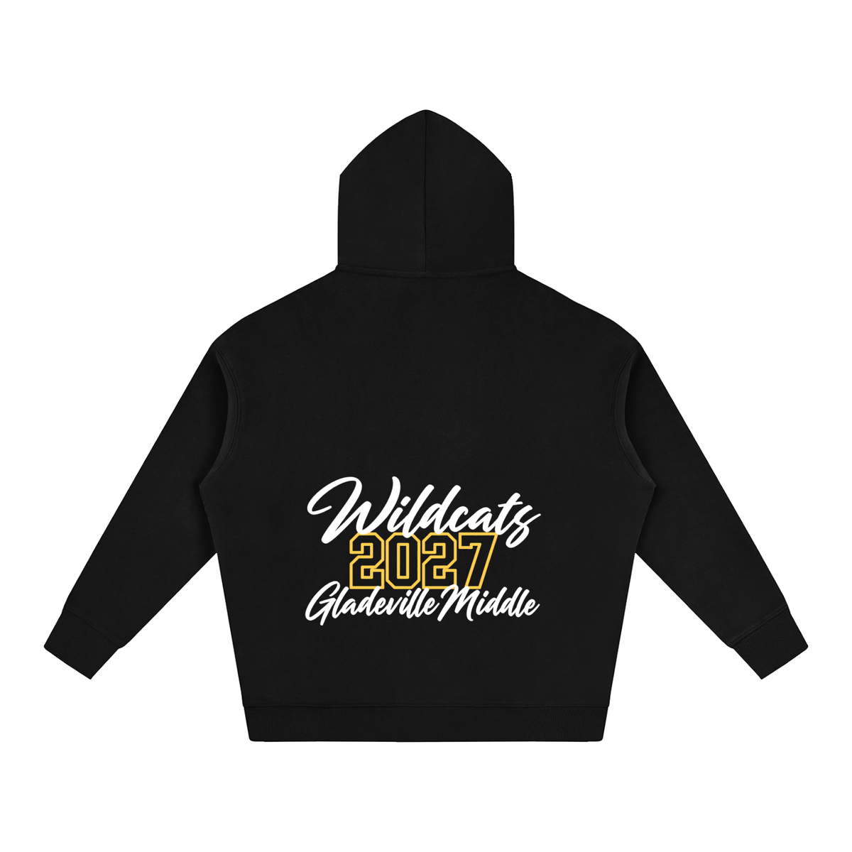 Cursive Front Gladeville Oversize Fleeced Hoodie