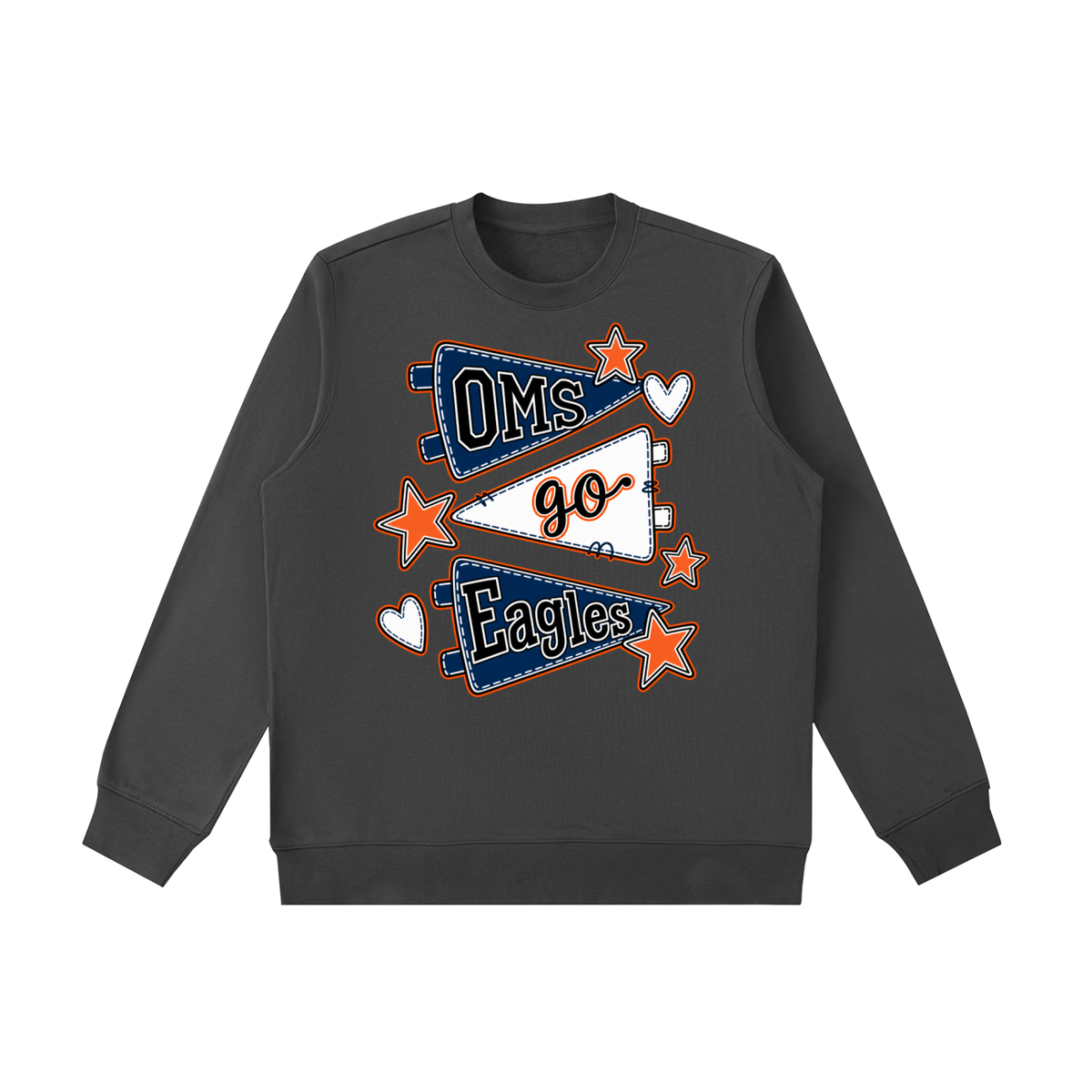 Lets Go Oakland Middle Essential Heavyweight Crewneck Sweatshirt