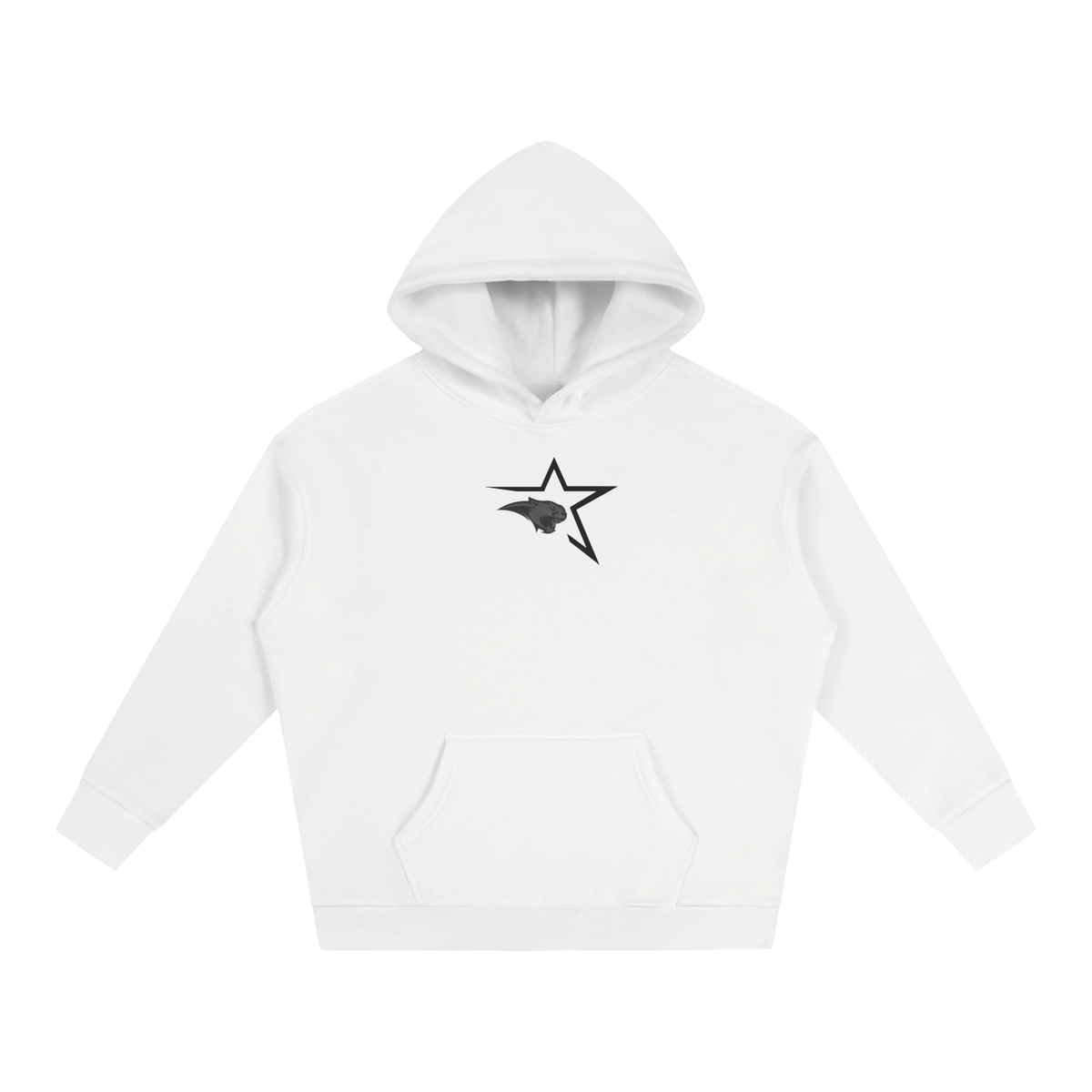 Vector Star Front Cardinal Mooney Oversize Fleeced Hoodie