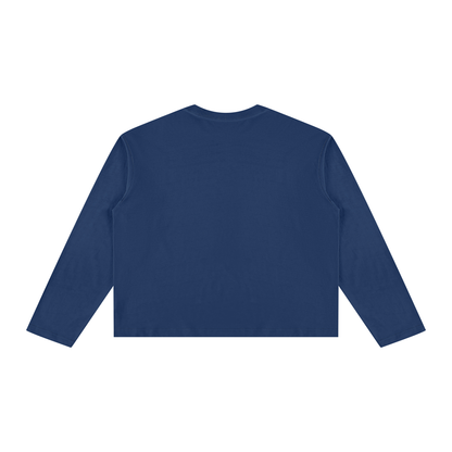 Unisex Vintage Wash Long Sleeve Boxy T-Shirt