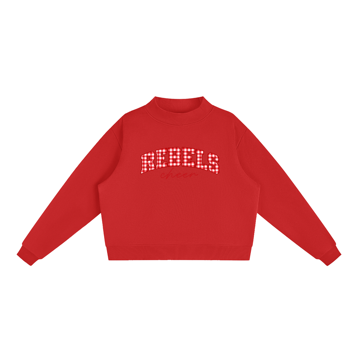 Essential Fleece Mock-Neck Crew Sweatshirt