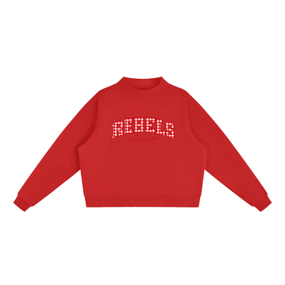 Essential Fleece Mock-Neck Crew Sweatshirt