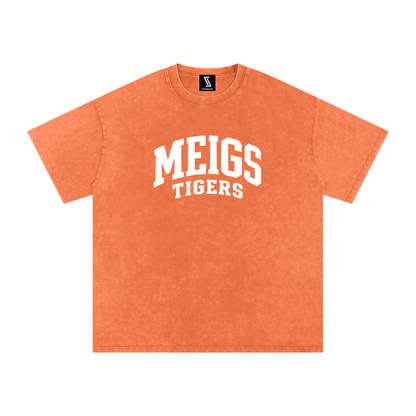 Snow Washed Oversized Cotton T-Shirt