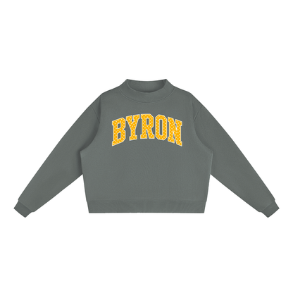 Essential Fleece Mock-Neck Crew Sweatshirt